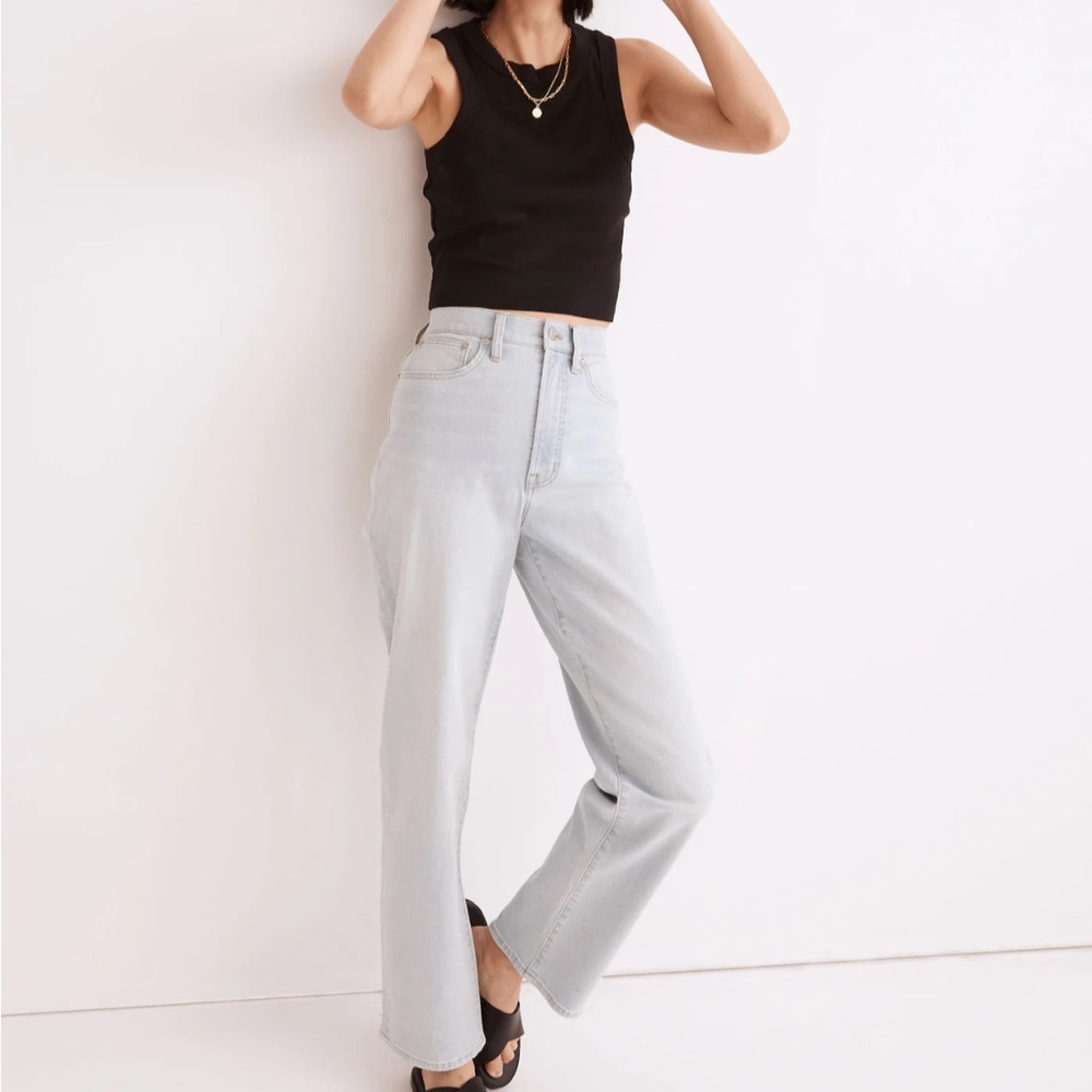 Madewell Perfect Vintage Straight Jean in Mosedale Wash